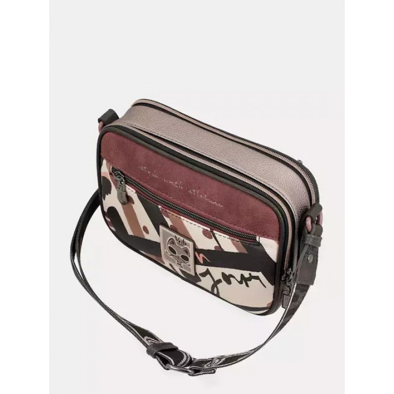 Anekke Γυναικεία Τσάντα Ώμου/Χιαστί 2 Θέσεων MADEMOISELLE Μαύρη FW/25 41803-183