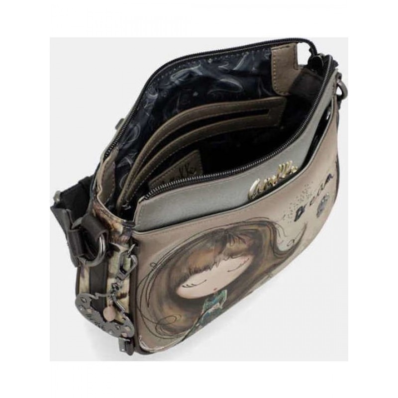 Anekke Γυναικεία Τσάντα Χιαστί/Ώμου Μεσαία REAL Πολύχρωμη 3 Θέσεων FW/25 41703-062