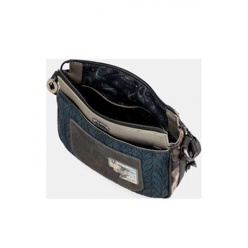 Anekke Γυναικεία Τσάντα Χιαστί/Ώμου Μεσαία REAL Πολύχρωμη 3 Θέσεων FW/25 41703-062