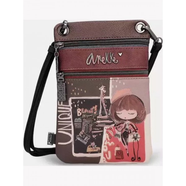 Anekke Γυναικεία Τσάντα Χιαστί/Ώμου 2 Θέσεων Μικρή Πολύχρωμη MADEMOISELLE FW/25 41803-905