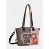 Anekke Γυναικεία Τσάντα Ώμου Μεγάλη Μαύρη/Πολύχρωμη Mademoiselle FW/25 41802-372