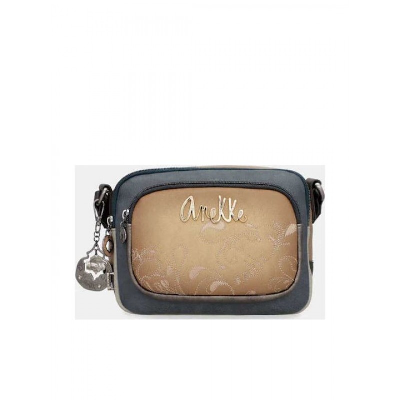 Anekke Γυναικεία Τσάντα Χιαστί/Ώμου Πολύχρωμη 2 Θέσεων Manifesto FW/25 41713-183