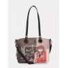 Anekke Γυναικεία Τσάντα Ώμου Μεγάλη Μαύρη/Πολύχρωμη Mademoiselle FW/25 41802-372