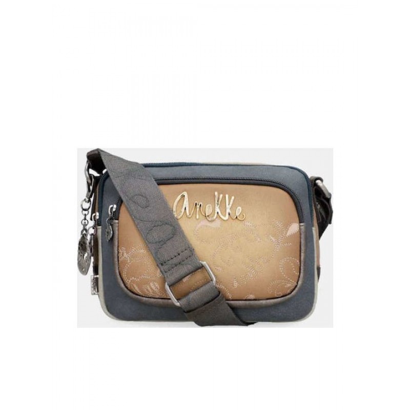 Anekke Γυναικεία Τσάντα Χιαστί/Ώμου Πολύχρωμη 2 Θέσεων Manifesto FW/25 41713-183