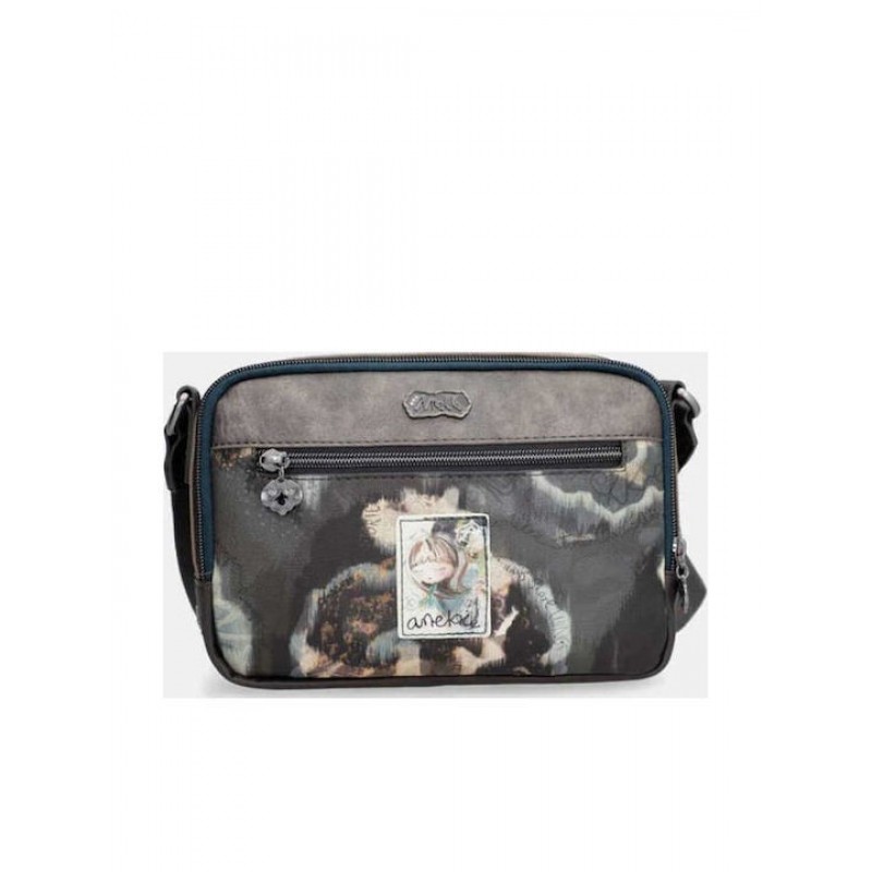 Anekke Γυναικεία Τσάντα Χιαστί/Ώμου Πολύχρωμη 2 Θέσεων Manifesto FW/25 41713-183