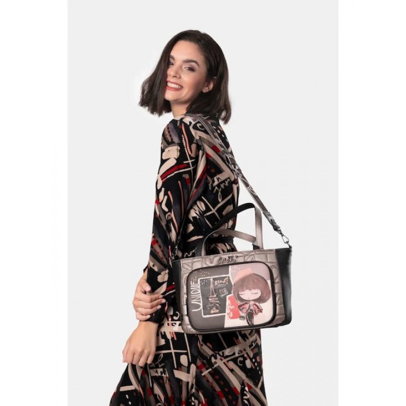 Anekke Γυναικεία Τσάντα Ώμου/Χειρός Μαύρη Mademoiselle FW/25 41801-065