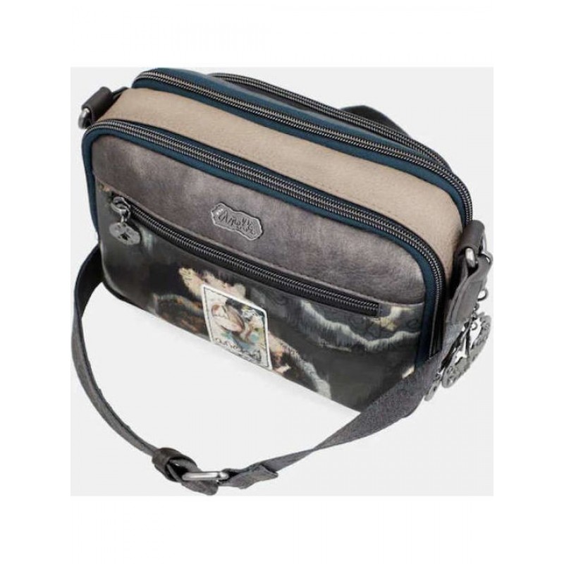 Anekke Γυναικεία Τσάντα Χιαστί/Ώμου Πολύχρωμη 2 Θέσεων Manifesto FW/25 41713-183