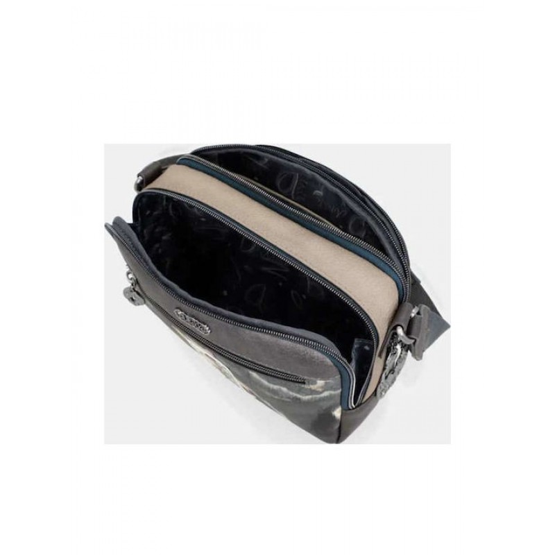 Anekke Γυναικεία Τσάντα Χιαστί/Ώμου Πολύχρωμη 2 Θέσεων Manifesto FW/25 41713-183