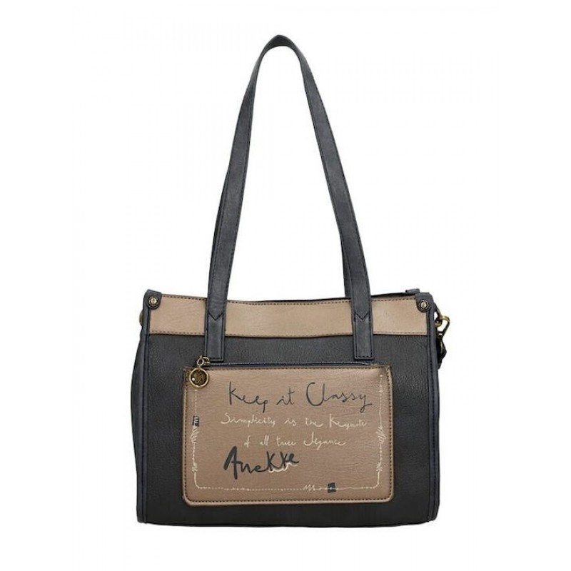 Anekke Γυναικεία Τσάντα Ώμου/Χειρός Μεγάλη BOUTIQUE SHOPPER Μπλε FW 25 41852-182