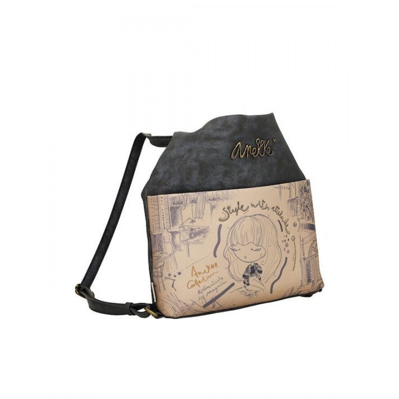 Anekke Γυναικεία Τσάντα  Ώμου/Πλάτης Πολυμορφική Μεγάλη STUDIO Μπλε FW/25 41845-063