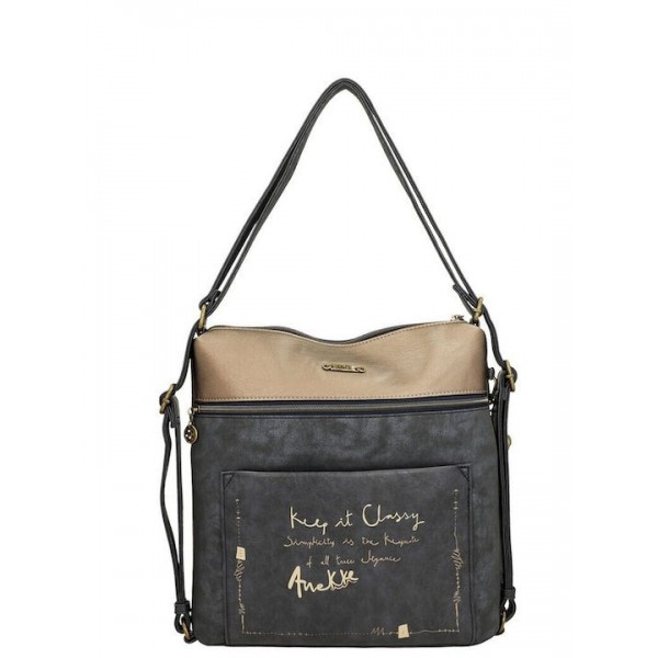 Anekke Γυναικεία Τσάντα  Ώμου/Πλάτης Πολυμορφική Μεγάλη STUDIO Μπλε FW/25 41845-063