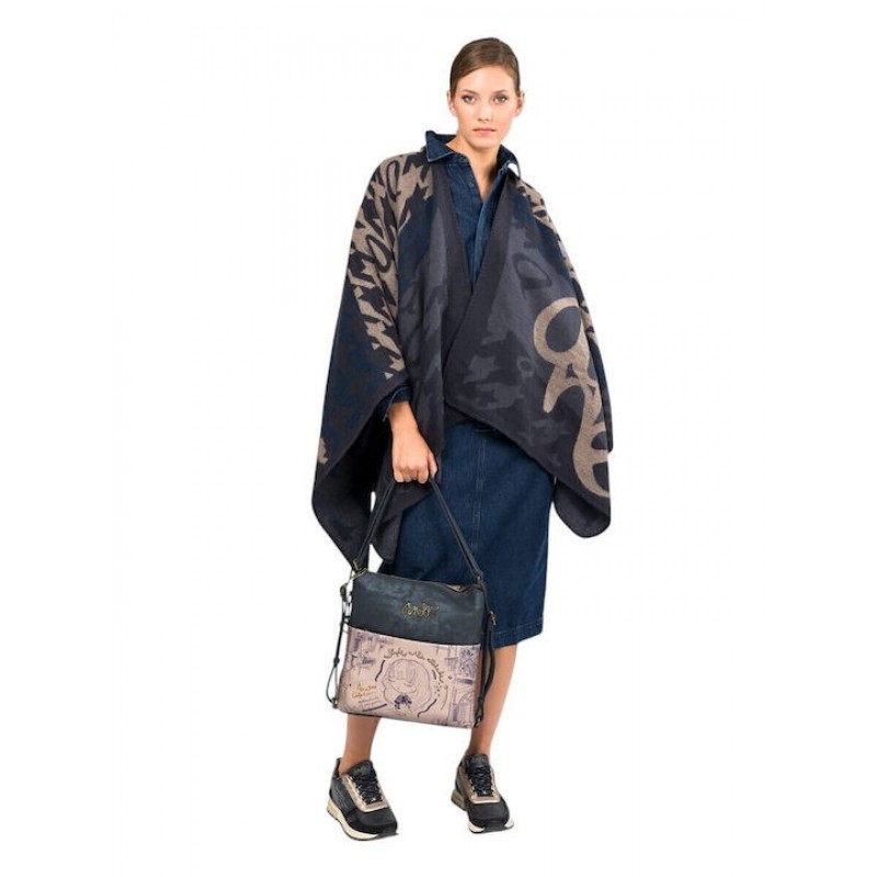 Anekke Γυναικεία Τσάντα  Ώμου/Πλάτης Πολυμορφική Μεγάλη STUDIO Μπλε FW/25 41845-063