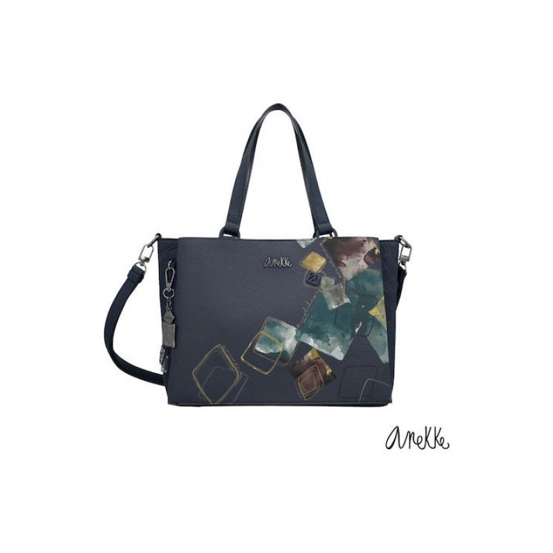 Anekke Γυναικεία Τσάντα Χιαστί/Χειρός Navy Μπλε EVOLUTION FW/25 41771-224