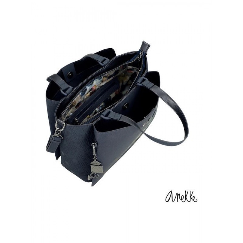 Anekke Γυναικεία Τσάντα Χιαστί/Χειρός Navy Μπλε EVOLUTION FW/25 41771-224