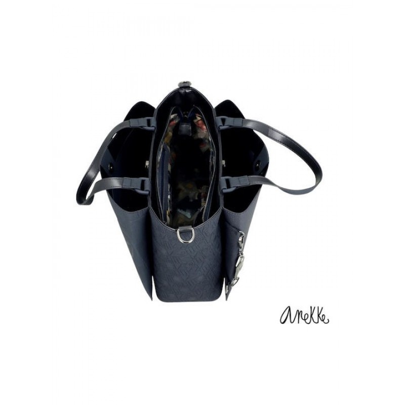 Anekke Γυναικεία Τσάντα Χιαστί/Χειρός Navy Μπλε EVOLUTION FW/25 41771-224