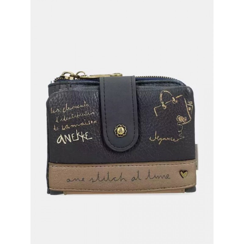 Anekke Γυναικείο Πορτοφόλι Μικρό STUDIO RFID Μπλε FW/25 41849-910