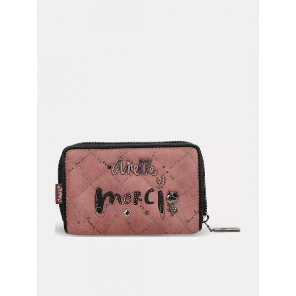 Anekke Γυναικείο Πορτοφόλι Μεσαίο PARISIAN RFID Ροζ FW/25 41819-909