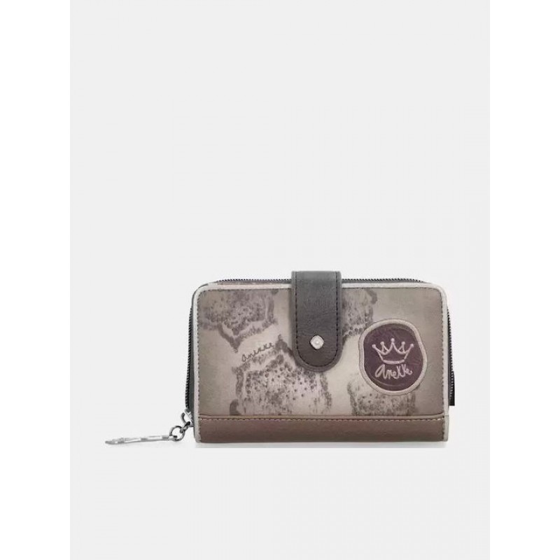 Anekke Γυναικείο Πορτοφόλι Μεσαίο MANIFESTO Μπεζ Με RFID FW/25 41719-909