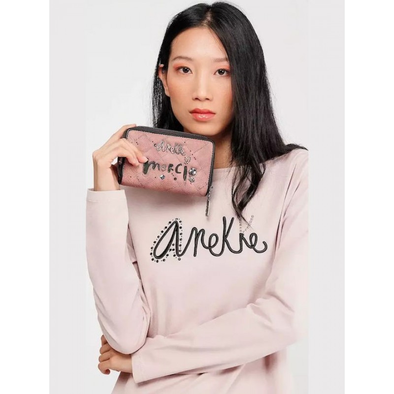 Anekke Γυναικείο Πορτοφόλι Μεσαίο PARISIAN RFID Ροζ FW/25 41819-909
