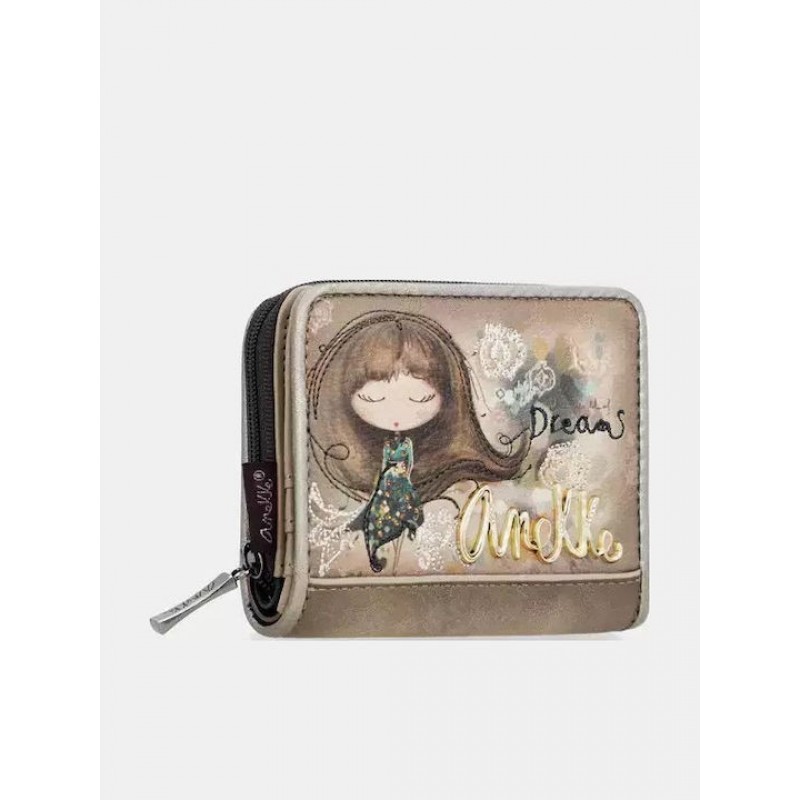 Anekke Γυναικείο Πορτοφόλι Μικρό REAL Μπεζ FW/25 41709-903