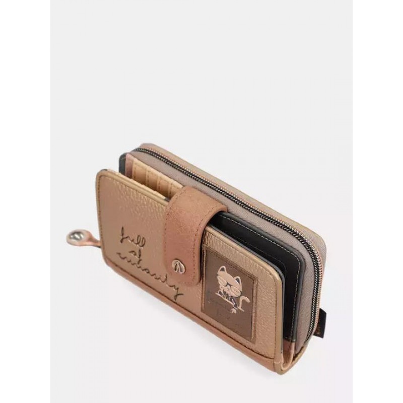 Anekke Γυναικείο Πορτοφόλι Μεσαίο INTENTIONS Μπεζ Με RFID FW/25 41789-909