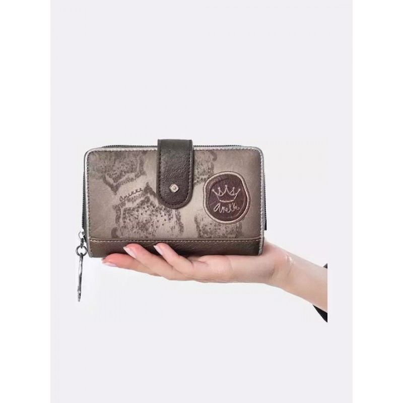 Anekke Γυναικείο Πορτοφόλι Μεσαίο MANIFESTO Μπεζ Με RFID FW/25 41719-909