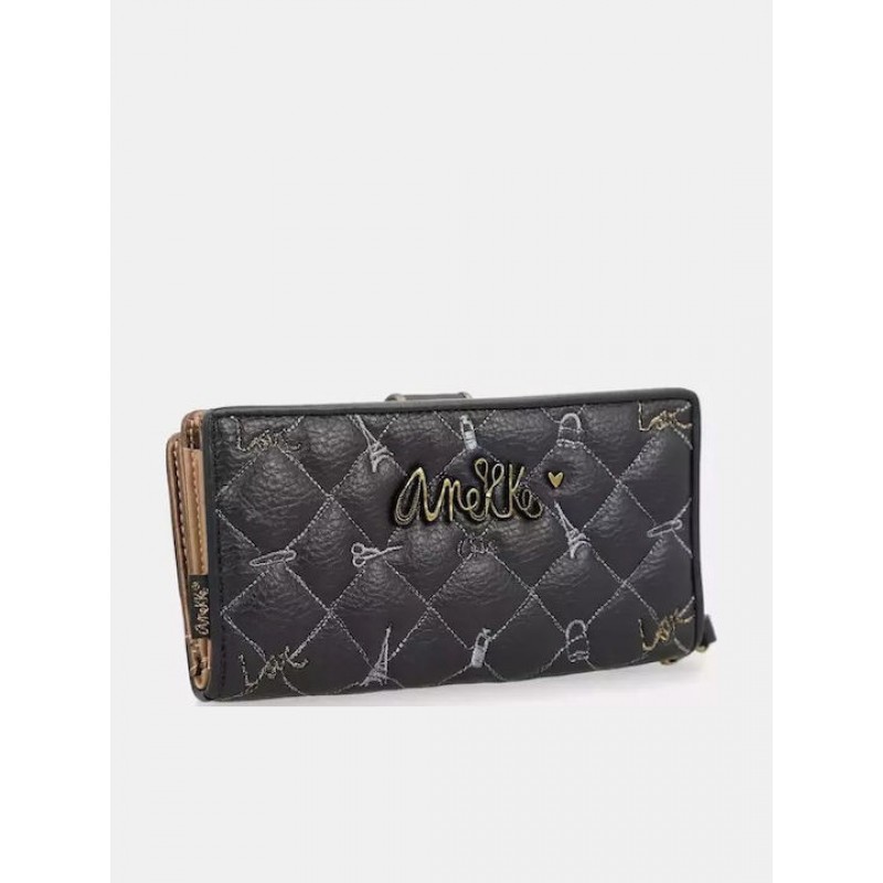 Anekke Γυναικείο Πορτοφόλι Μεγάλο RFID BOUTIQUE Μαύρο FW/25 41859-901