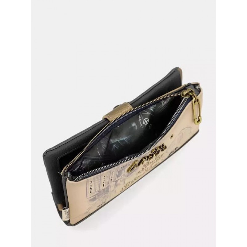 Anekke Γυναικείο Πορτοφόλι Μεγάλο Μπεζ RFID STUDIO FW/25 41849-906