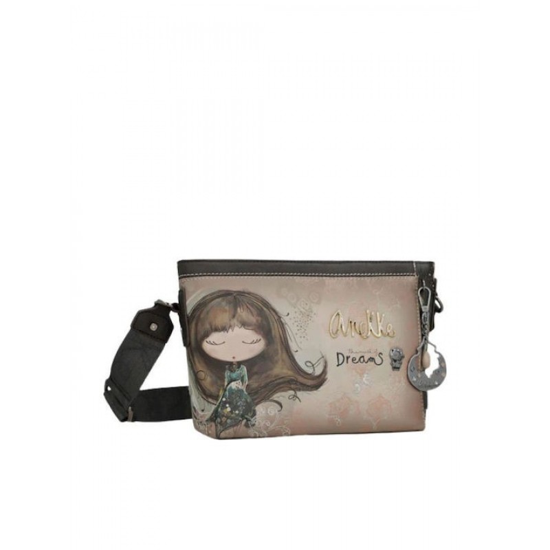 Anekke Γυναικεία Τσάντα Ώμου Μεσαία REAL Μπεζ FW/25 41703-493