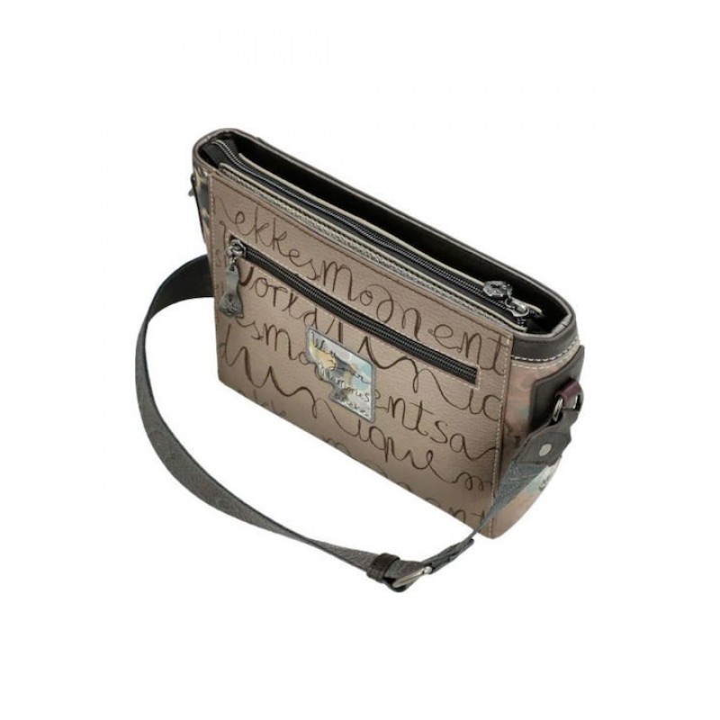 Anekke Γυναικεία Τσάντα Ώμου Μεσαία REAL Μπεζ FW/25 41703-493