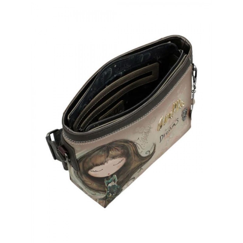 Anekke Γυναικεία Τσάντα Ώμου Μεσαία REAL Μπεζ FW/25 41703-493