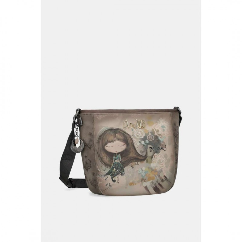 Anekke Γυναικεία Τσάντα Ώμου Μεσαία REAL Μπεζ FW/25 41703-517