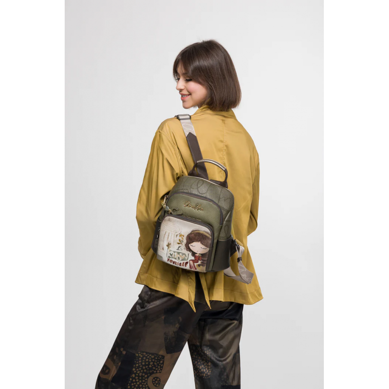 Backpack Muse Anekke με μπροστινή θήκη