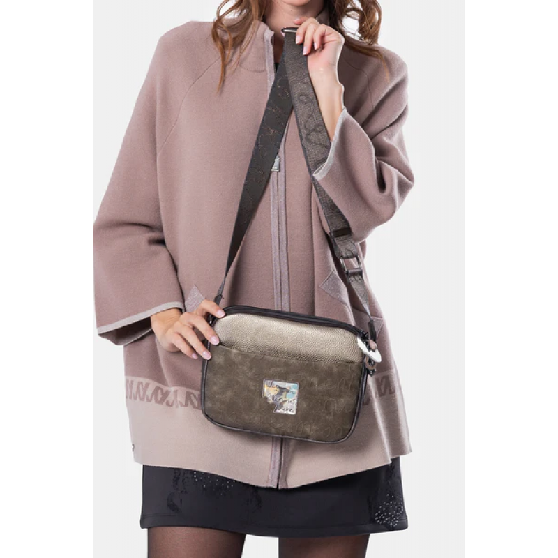 Anekke Γυναικεία Τσάντα Ώμου/Χιαστί Μεσαία 3 Θέσεων REAL Πολύχρωμη FW/25 41703-349