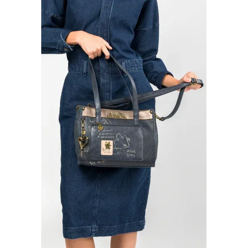 Anekke Γυναικεία Τσάντα Ώμου/Χειρός Μεγάλη BOUTIQUE SHOPPER Μπλε FW 25 41852-182