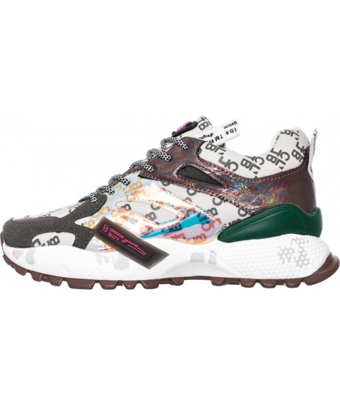 ΓΥΝΑΙΚΕΙΑ  ΠΑΠΟΥΤΣΙΑ SNEAKERS CALGARY 99130-02 GREEN MULTICOLOR 