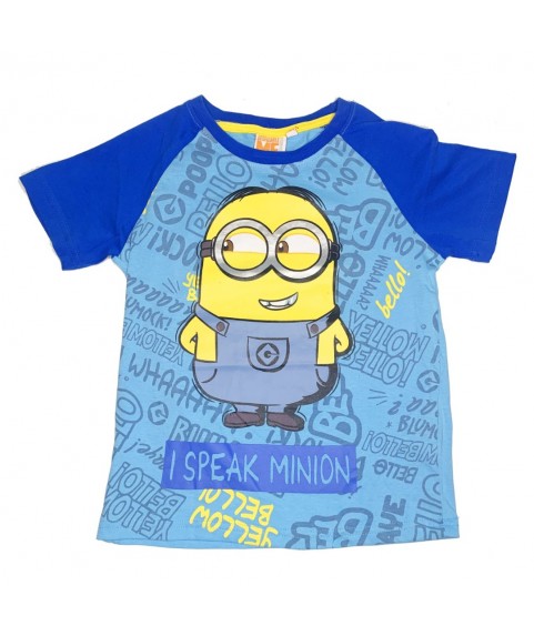 Παιδικό T-shirt "I Speak Minion"Γαλάζιο Κίτρινο 380240-06