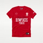 GSA Olympiacos BC Legacy Style Red – Classic Fit T-Shirt