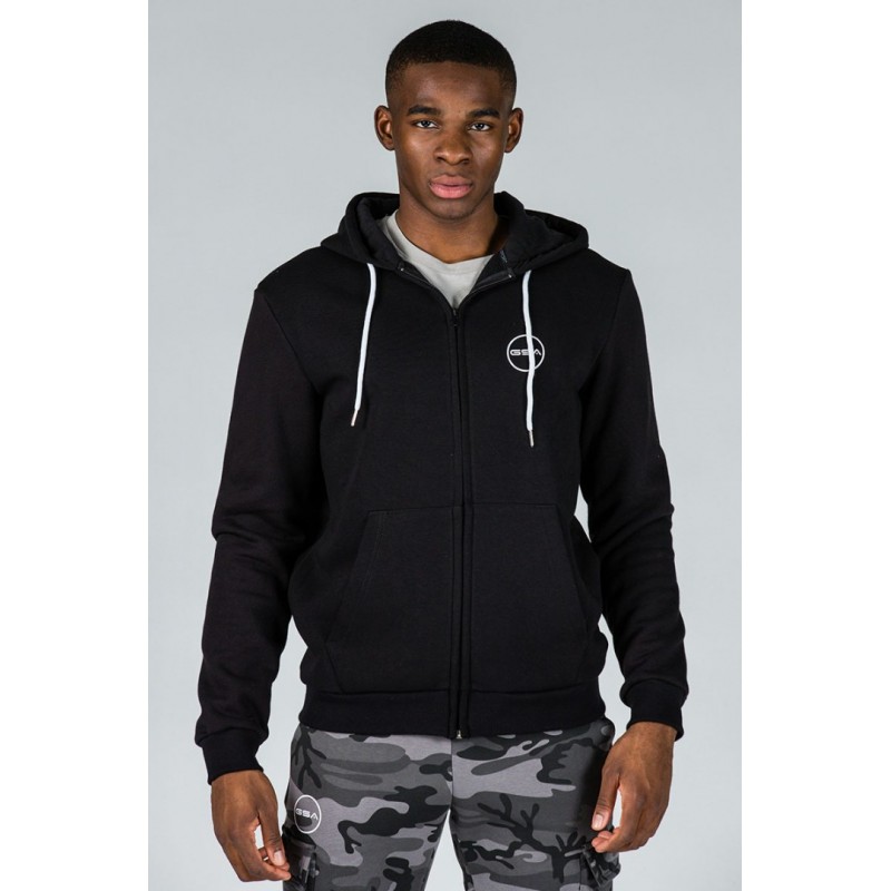 ΑΝΔΡΙΚΗ ΖΑΚΕΤΑ GSA SUPERCOTοTON ZIPPER HOODIE JET BLACK 1717026-01