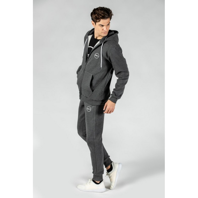 ΑΝΔΡΙΚΗ ΖΑΚΕΤΑ GSA SUPERCOTTON ZIPPER HOODIE CHARCOAL 1717026-06