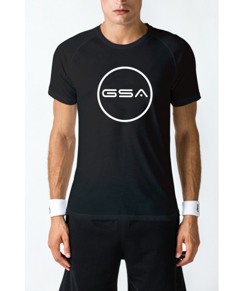 T-SHIRT MEN CIRCLE SUPERLOGO COLOR EDITION BLACK  GSA GEAR 17-19030-09