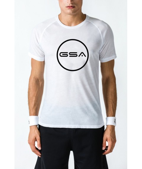 T-SHIRT MEN CIRCLE SUPERLOGO COLOR EDITION WHITE GSA GEAR 17-19031-05