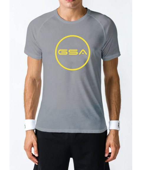 T-SHIRT MEN CIRCLE SUPERLOGO COLOR EDITION GREY GSA GEAR 17-19033-01