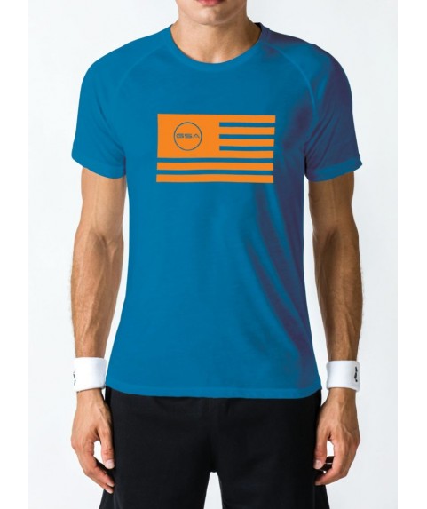 T-SHIRT MEN FLAG SUPERLOGO COLOR EDITION ROYAL GSA GEAR 17-19034-08