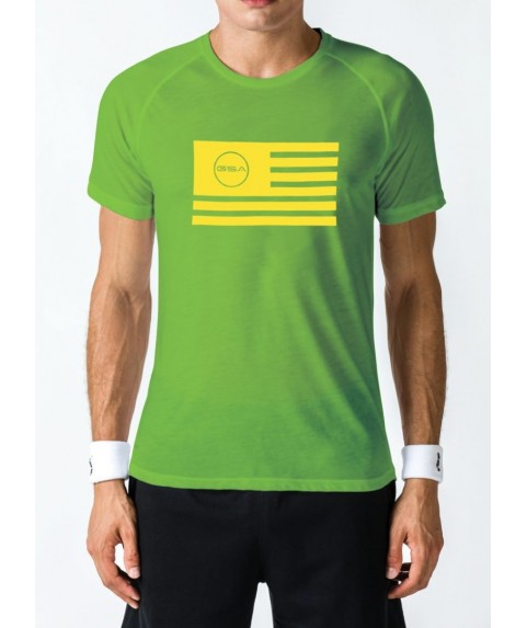 T-SHIRT MEN FLAG SUPERLOGO COLOR EDITION GREEN GSA GEAR 17-19037-02