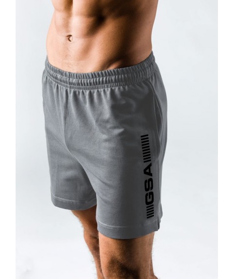 GSA SUPERLOGO ACTIVE 4/4 SHORTS  GREY 17-19062-02