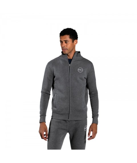 Ανδρική Ζακέτα GSA Zipper Tempo Mock Sport Charcoal 1719066-06