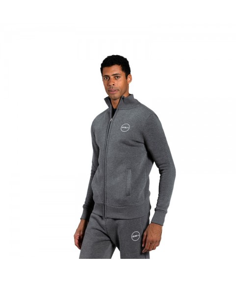 Ανδρική Ζακέτα GSA Zipper Tempo Mock Sport Charcoal 1719066-06