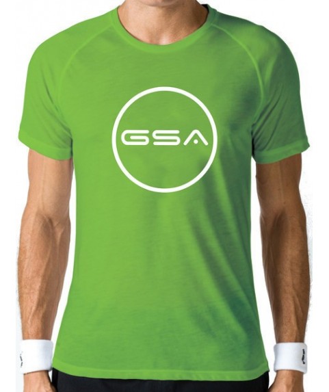 T-SHIRT MEN CIRCLE SUPERLOGO COLOR EDITION GREEN GSA GEAR 17-19037-07