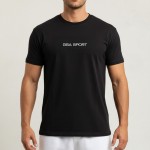 GSA SPORT Βαμβακερό T-shirt Μαύρο 281403
